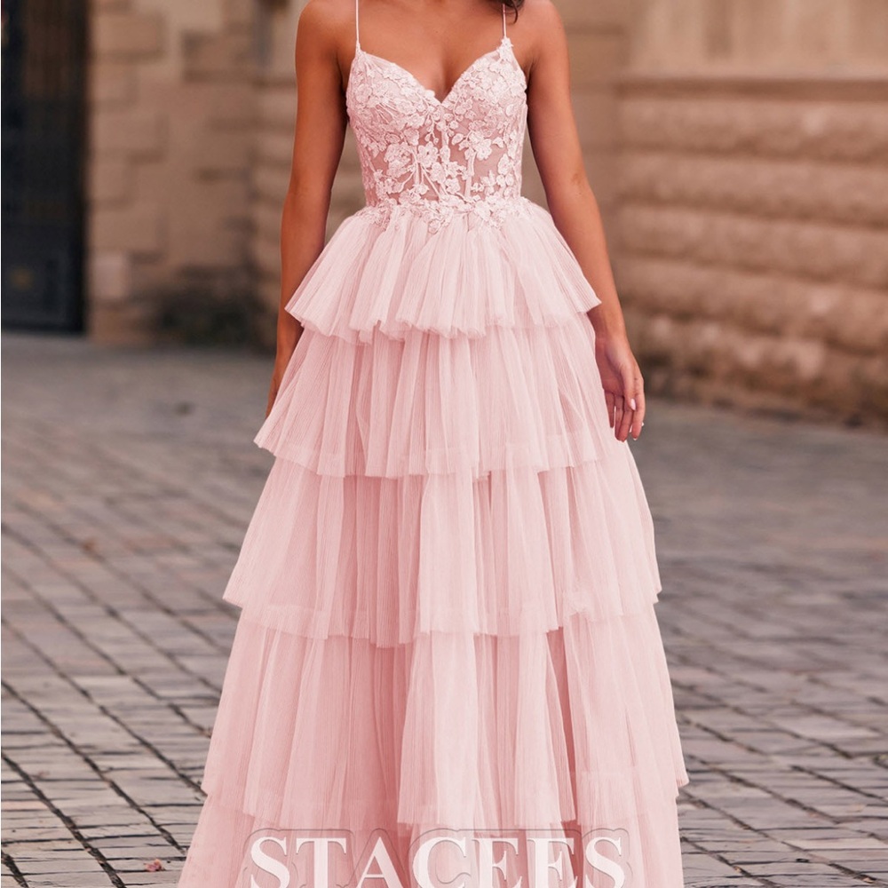 Stunning Pink Prom Dress with Elegant Design